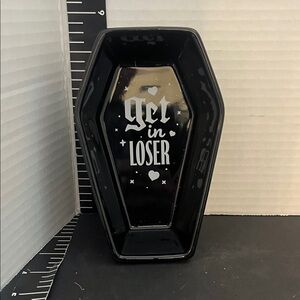 Black Coffin-Shaped Tray